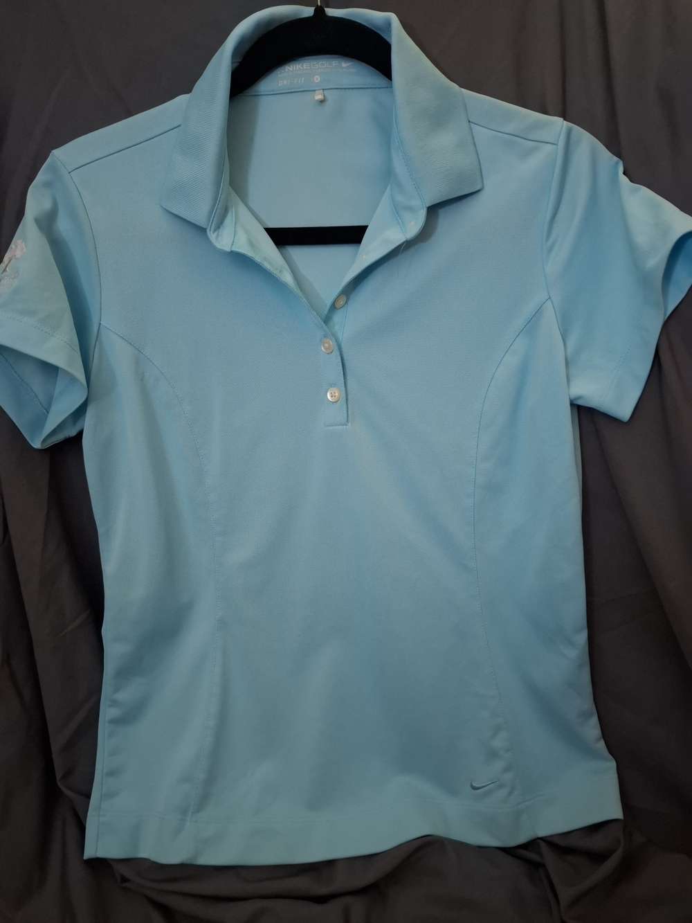 Nike Golf Shirt Light Blue Women's Polo Top - Nike